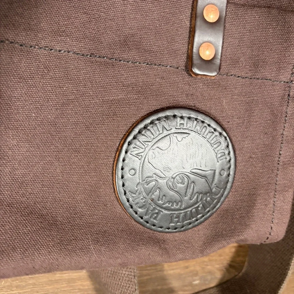 Duluth Pack Scout Backpack Brown Canvas Leather Straps Made in USA Daypack